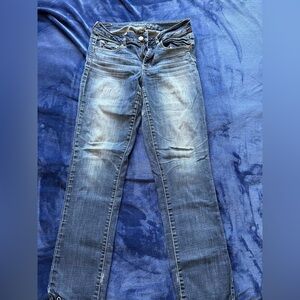 American Eagle jeans. Straight super stretch size 8